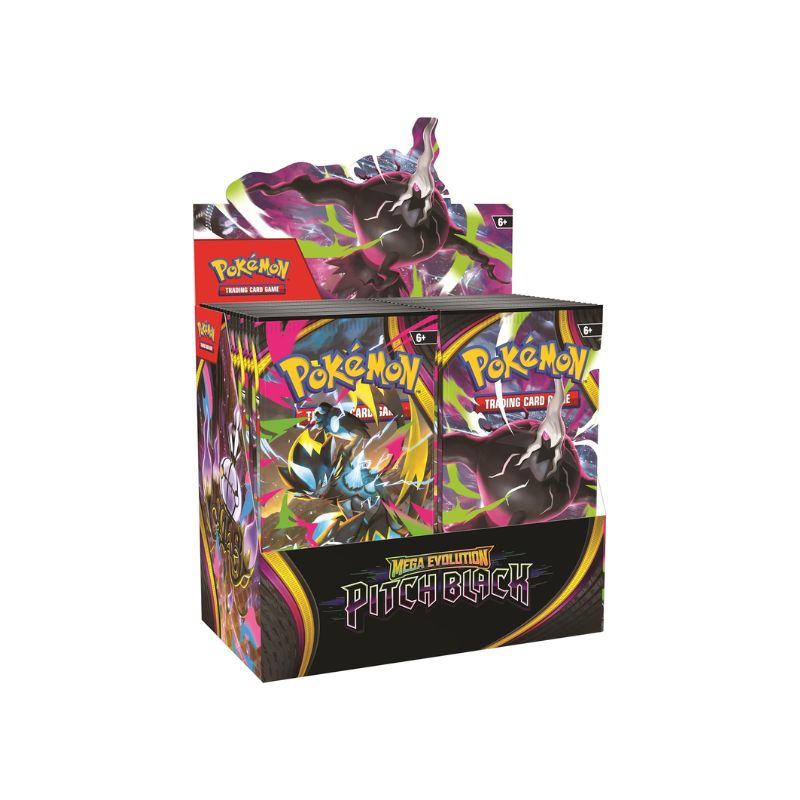 Untitled design (7) Pokémon TCG: Mega Evolution—Pitch Black Booster Display Box