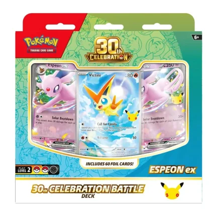 Pokémon TCG 30th Celebration Battle Deck – Espeon ex – Case Pack