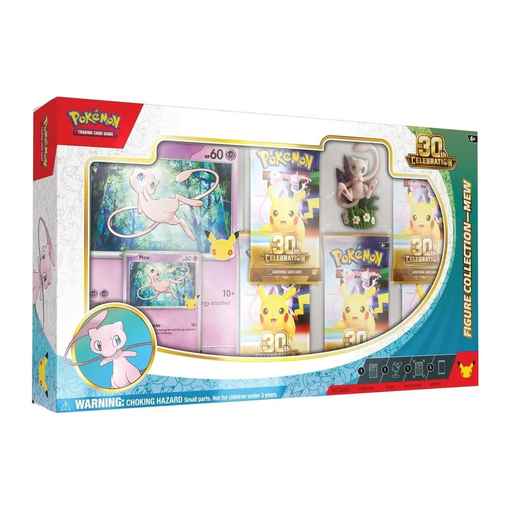 Pokémon TCG 30th Celebration Figure Collection – Mew – Case Pack Pokémon TCG 30th Celebration Figure Collection – Mew – Case Pack