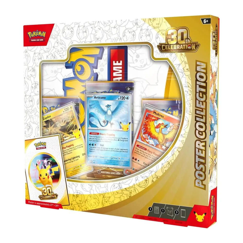 Pokémon TCG 30th Celebration Poster Collection – Case Pack Pokémon TCG 30th Celebration Poster Collection – Case Pack