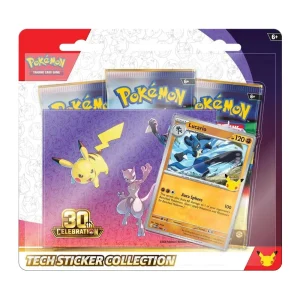 Pokémon TCG 30th Celebration Tech Sticker Collection – Lucario – Case Pack