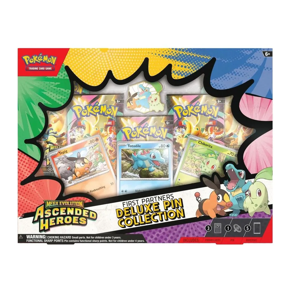 Pokémon TCG Ascended Heroes First Partners Deluxe Pin Collection – Case Pack Pokémon TCG Ascended Heroes First Partners Deluxe Pin Collection – Case Pack