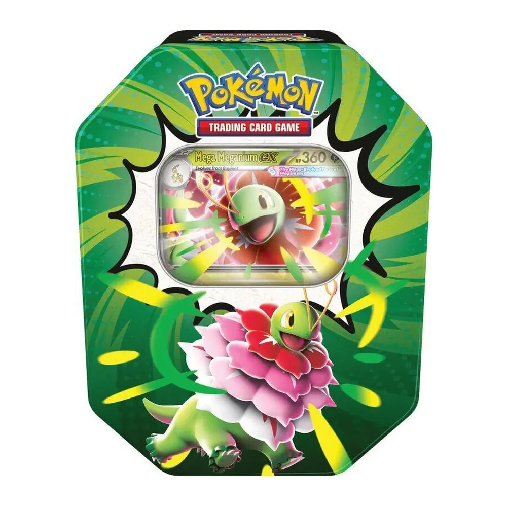 Pokémon TCG Ascended Heroes Tin – Mega Meganium ex – Case Pack Pokémon TCG Ascended Heroes Tin – Mega Meganium ex – Case Pack