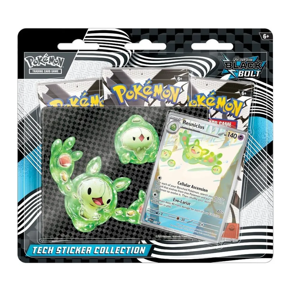Pokémon TCG Black Bolt Tech Sticker Collection – Case Pack Pokémon TCG Black Bolt Tech Sticker Collection – Case Pack