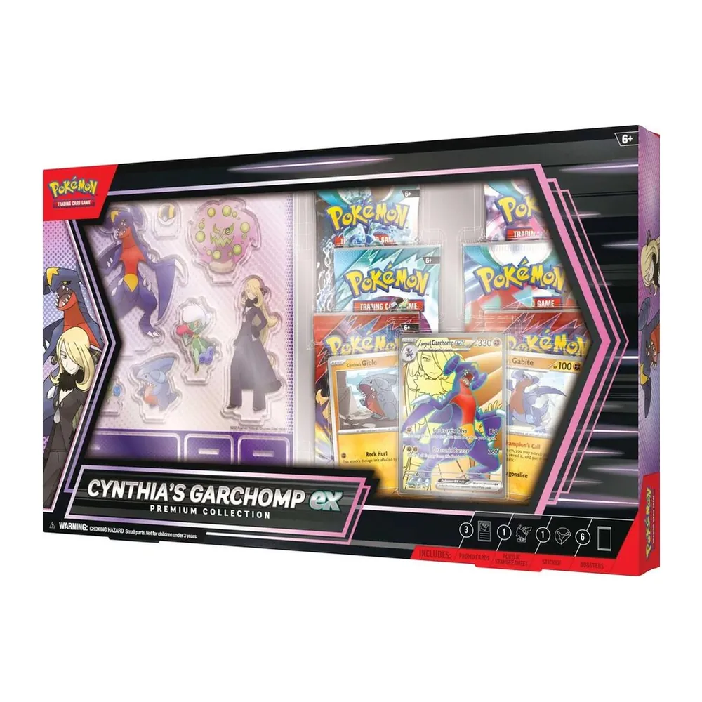 Pokémon TCG Cynthia’s Garchomp ex Premium Collection – Case Pack Pokémon TCG Cynthia’s Garchomp ex Premium Collection – Case Pack