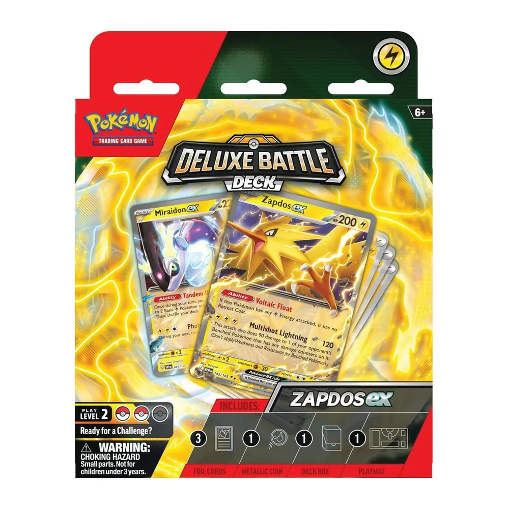 Pokémon TCG Deluxe Battle Deck – Zapdos ex – Case Pack Pokémon TCG Deluxe Battle Deck – Zapdos ex – Case Pack