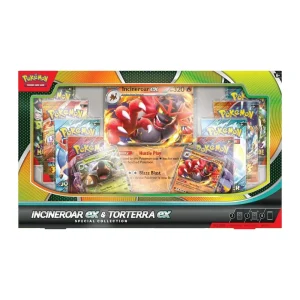 Pokémon TCG Incineroar ex and Torterra ex Special Collection – Case Pack