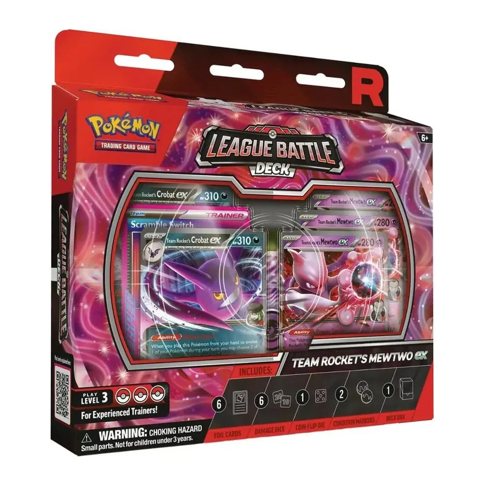 Pokémon TCG League Battle Deck – Team Rocket’s Mewtwo ex – Case Pack Pokémon TCG League Battle Deck – Team Rocket’s Mewtwo ex – Case Pack
