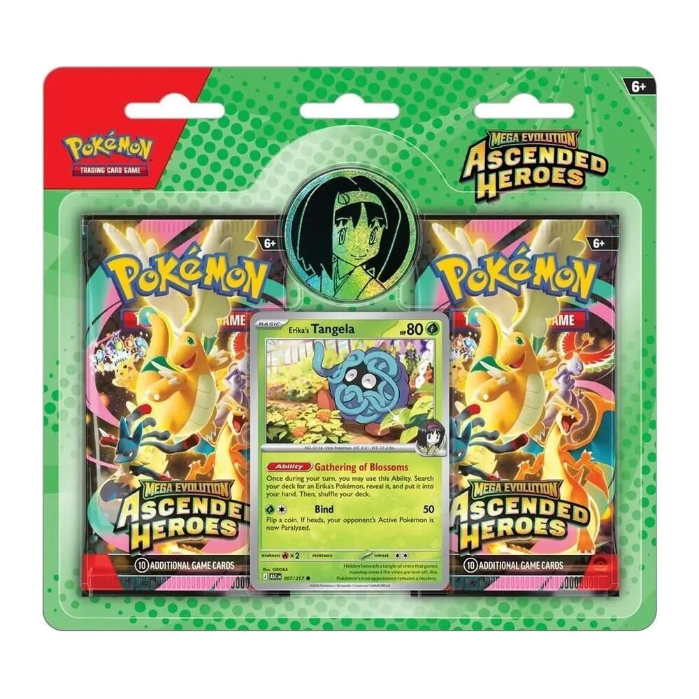Pokémon TCG Mega Evolution: Ascended Heroes Collection – Erika (3-Tab) – Case Pack Pokémon TCG Mega Evolution: Ascended Heroes Collection – Erika (3-Tab) – Case Pack