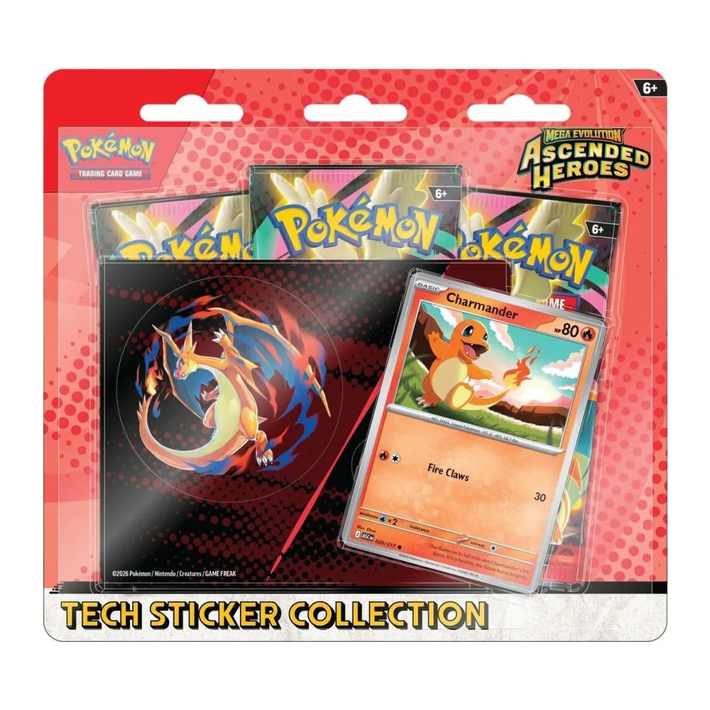 Pokémon TCG Mega Evolution: Ascended Heroes Tech Sticker Collection – Charmander – Case Pack Pokémon TCG Mega Evolution: Ascended Heroes Tech Sticker Collection – Charmander – Case Pack