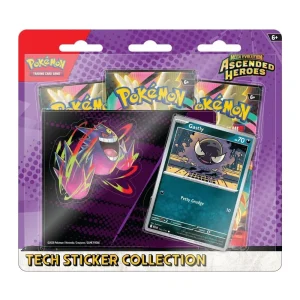 Pokémon TCG Mega Evolution: Ascended Heroes Tech Sticker Collection – Gastly – Case Pack