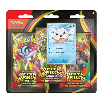 Pokémon TCG Mega Evolution Delta Reign 3-Pack Blister – Seel – Case Pack