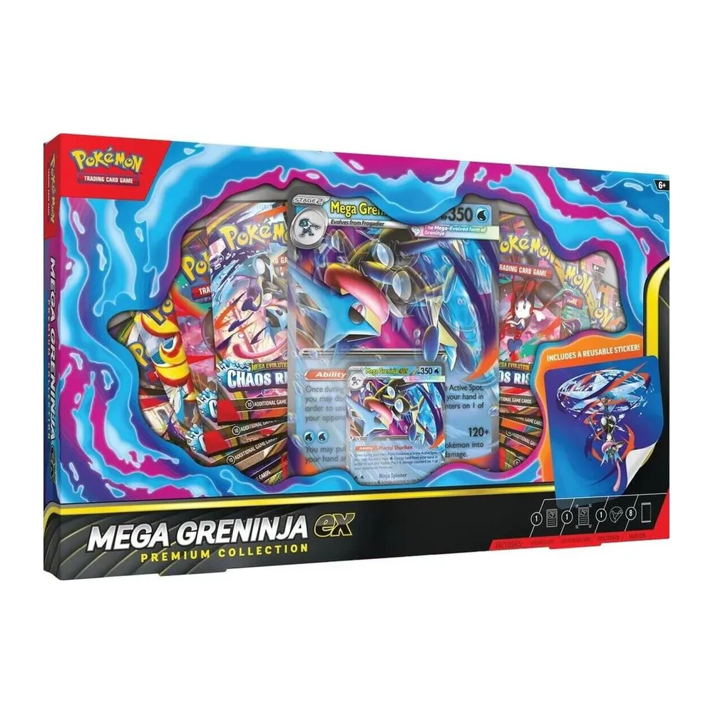 Pokémon TCG Mega Greninja ex Premium Collection – Case Pack Pokémon TCG Mega Greninja ex Premium Collection – Case Pack