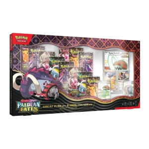 Pokémon TCG Paldean Fates Great Tusk ex & Iron Treads ex Premium Collection – Case Pack