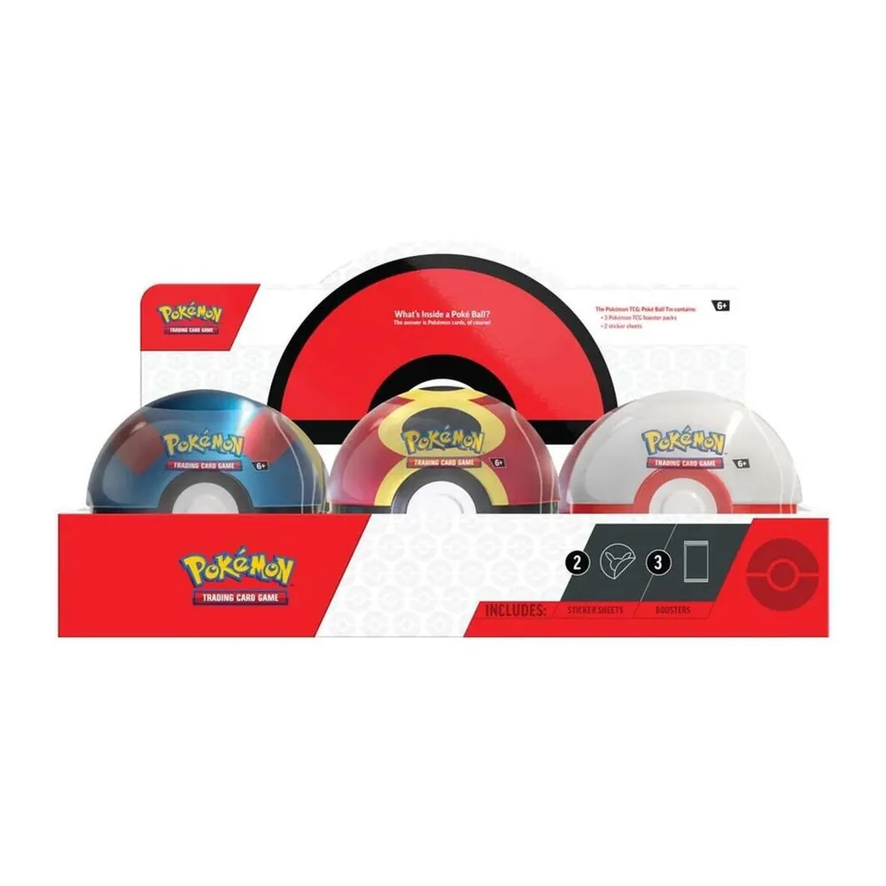 Pokémon TCG Poke Ball Tin Display (Q4 2025) – Case Pack Pokémon TCG Poke Ball Tin Display (Q4 2025) – Case Pack