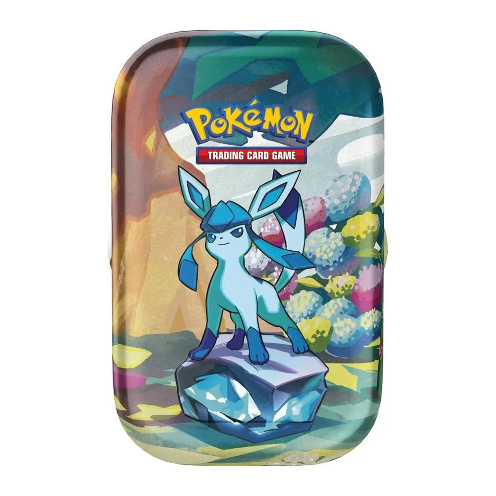 Pokémon TCG Prismatic Evolutions Mini Tin – Glaceon – Case Pack Pokémon TCG Prismatic Evolutions Mini Tin – Glaceon – Case Pack
