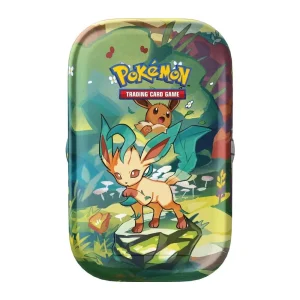 Pokémon TCG Prismatic Evolutions Mini Tin – Leafeon – Case Pack