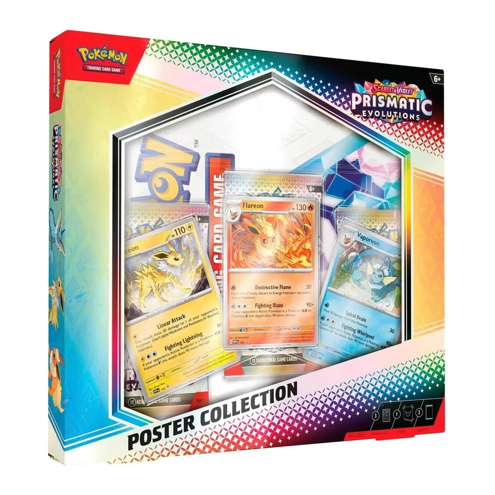 Pokémon TCG Prismatic Evolutions Poster Collection – Case Pack Pokémon TCG Prismatic Evolutions Poster Collection – Case Pack