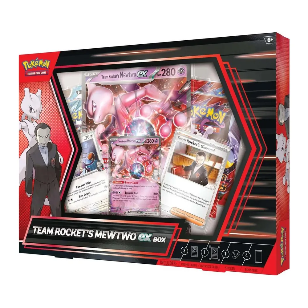 Pokémon TCG Team Rocket’s Mewtwo ex Box – Case Pack Pokémon TCG Team Rocket’s Mewtwo ex Box – Case Pack