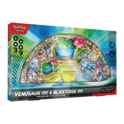 Pokémon TCG Venusaur ex & Blastoise ex Premium Collection – Case Pack